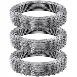 Drut kolczasty ocynkowany Vevor 45 m x 482 mm