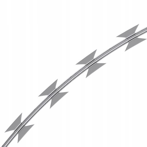 Drut kolczasty ocynkowany Vevor 45 m x 482 mm