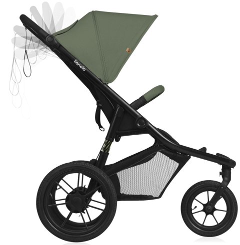 LIONELO AZURA Wózek do biegania od 6 miesięcy do 22 kg GREEN FOREST