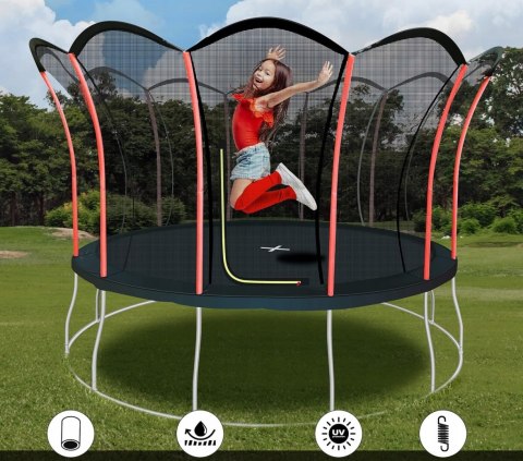 Trampolina ogrodowa z siatką Ultrasport Lotus 420cm Trampolina ogrodowa z siatką Ultrasport Lotus 420cm
