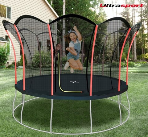 Trampolina ogrodowa z siatką Ultrasport Lotus 420cm Trampolina ogrodowa z siatką Ultrasport Lotus 420cm