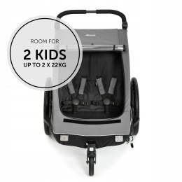 Hauck Przyczepa rowerowa 2 w 1 Buggy DRYK DUO grey