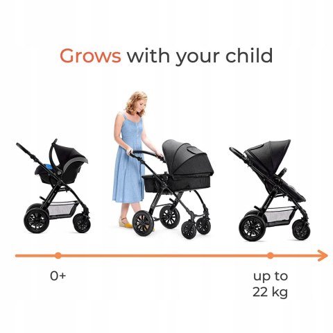 Wózek 3w1 Kinderkraft MOOV CT Black Wózek 3w1 Kinderkraft MOOV CT Black