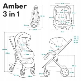 Wózek Lionelo Amber 3w1 Dreamin