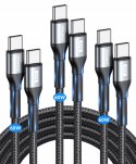 Zestaw Kabel USB C 3.1 A 2x1 m, 2x2 m
