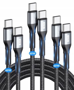 Zestaw Kabel USB C 3.1 A 2x1 m, 2x2 m