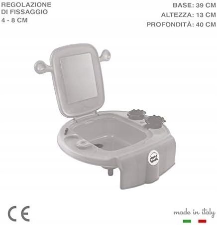 OKBABY Space Mini umywalka dziecięca w kolorze fuksji