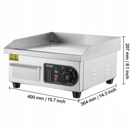 Barbecue grill elektryczny Vevor HT-818B srebrny/szary 2000 W