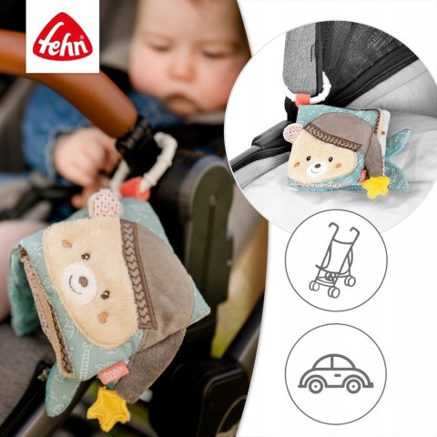 Fehn książka materiałowa z zawieszką dla niemowląt 0m+ Fehn książka materiałowa z zawieszką dla niemowląt 0m+