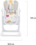 Krzesełko do karmienia Yummy Kinderkraft szary Krzesełko do karmienia Yummy Kinderkraft szary