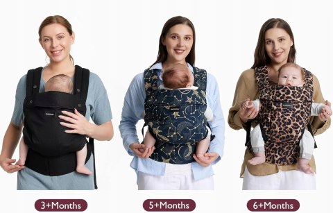 MOMCOZY Nosidełko Ergonomiczne Wygodne Lekkie 3-20 kg