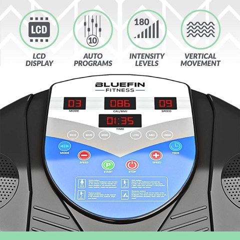Bluefin Fitness Uniseks CRAZY FIT 2000W VIBRATION PLATE Płyta Wibracyjna