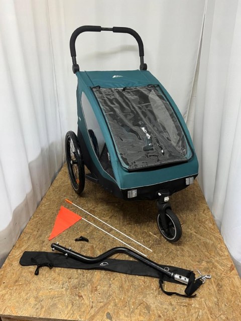 Hauck Przyczepa rowerowa 2w1 Buggy DRYK DUO petrol