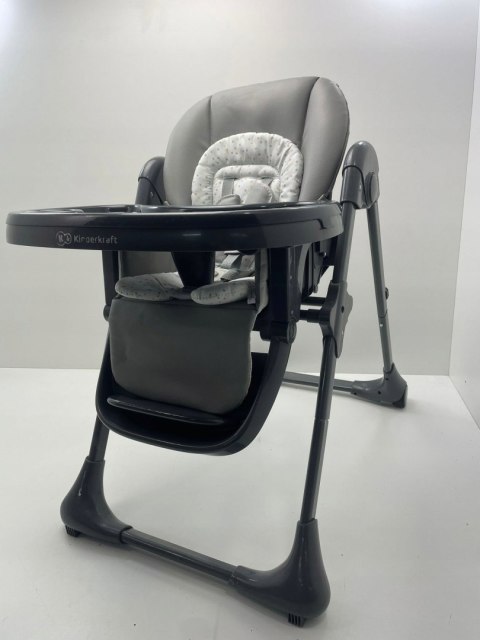 Kinderkraft TUMMIE 2 w 1 krzesełko do karmienia szare Kinderkraft TUMMIE 2 w 1 krzesełko do karmienia szare