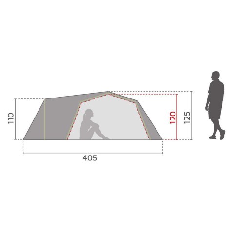 Namiot turystyczny 3-osobowy McKinley Vega 40.3 SleepWell