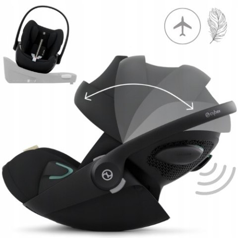 Fotelik dziecięcy CYBEX Gold Cloud G i-Size Plus z wkładką , Moon Black