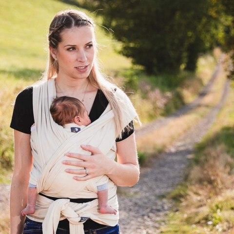 Hoppediz Elastyczna Chusta do noszenia noworodków do 9kg Hoppediz Elastyczna Chusta do noszenia noworodków do 9kg