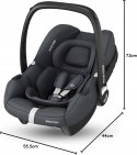 Maxi-Cosi fotelik CabrioFix i-Size 0-12kg Essential Graphite Maxi-Cosi fotelik CabrioFix i-Size 0-12kg Essential Graphite