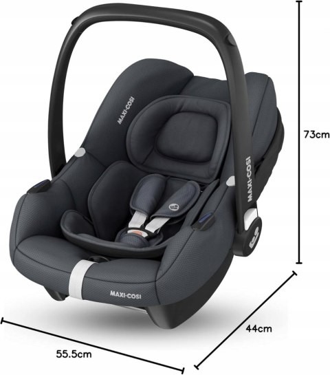 Maxi-Cosi fotelik CabrioFix i-Size 0-12kg Essential Graphite Maxi-Cosi fotelik CabrioFix i-Size 0-12kg Essential Graphite