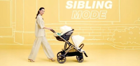 Wózek dziecięcy Cybex Gazelle S Black/Moon Black