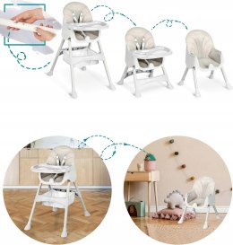 KRZESEŁKO DO KARMIENIA MILO DLA DZIECI SKŁADANE TACKA RICOKIDS