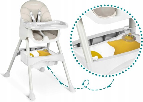 KRZESEŁKO DO KARMIENIA MILO DLA DZIECI SKŁADANE TACKA RICOKIDS KRZESEŁKO DO KARMIENIA MILO DLA DZIECI SKŁADANE TACKA RICOKIDS