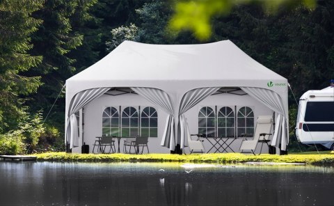 VOUNOT Pawilon ogrodowy, wodoszczelny, 3 x 6 m z 6 ścianami bocznymi