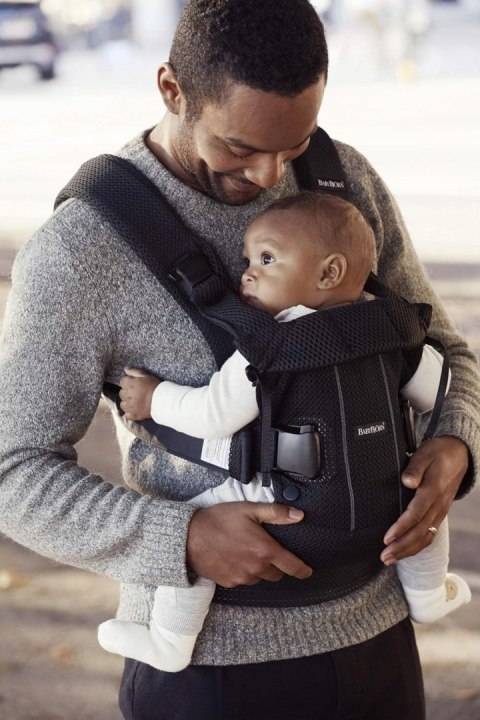 BabyBjorn Nosidełko dla niemowląt One Air siatka 3D czarny