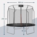 HUDORA First trampolina ogrodowa, 300 V z siatką zabezpieczającą