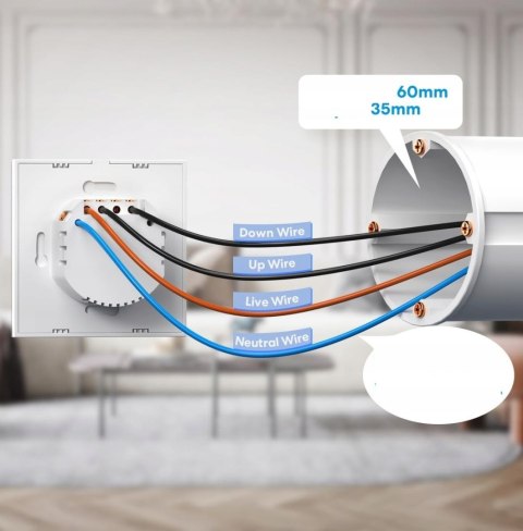 MEROSS ALEXA Google Home Przełącznik Sterownik żaluzjowy do rolet 2 szt.