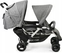 WÓZEK BLIŹNIACZY Rok po roku CHIC 4 BABY DUO grey