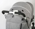 WÓZEK BLIŹNIACZY Rok po roku CHIC 4 BABY DUO grey
