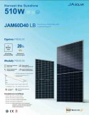 2xPanel Fotowoltaiczny 500W Ja Solar JAM60D40-500/LB_BF Bifacial dwustronny
