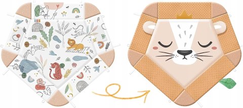 NUKIDO Interaktywna mata edukacyjna 5w1 Lew