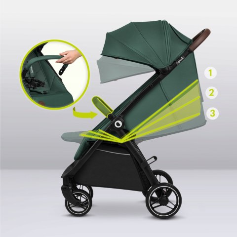 WÓZEK SPACEROWY DO 22 KG BEZOBSŁUGOWE KOŁA SZYBKIE SKŁADANIE LIONELO INGRID