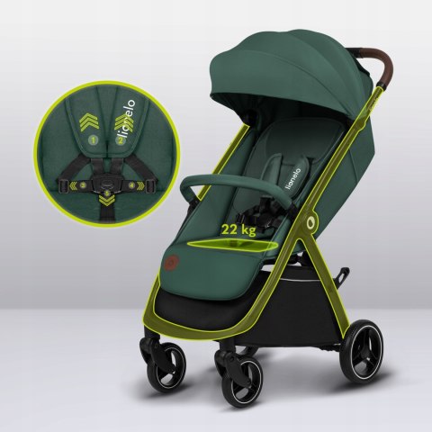 WÓZEK SPACEROWY DO 22 KG BEZOBSŁUGOWE KOŁA SZYBKIE SKŁADANIE LIONELO INGRID