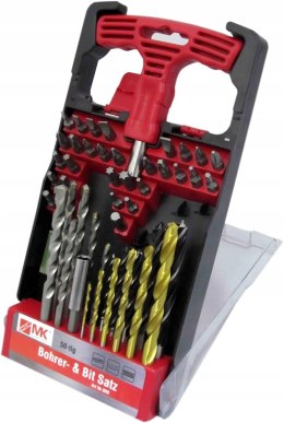 MK Zestaw wierteł i bitów 50-częściowy