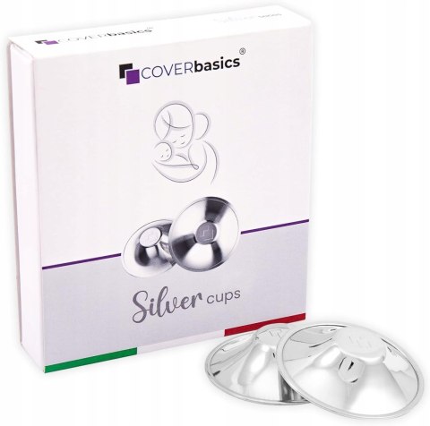 OSŁONKI NAKŁADKI ZE SREBRA NA PIERSI BRODAWKI COVERBASICS