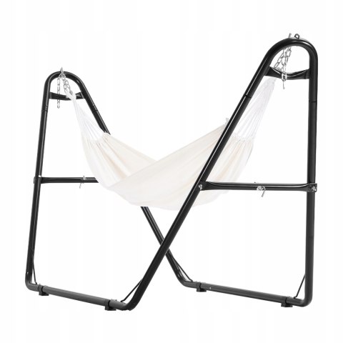 Stelaż Hamaka z drążkiem Vevor czarny udźwig 249 kg