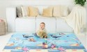 Sweety Fox Play Składana Mata do raczkowania 150x180 cm Ocean