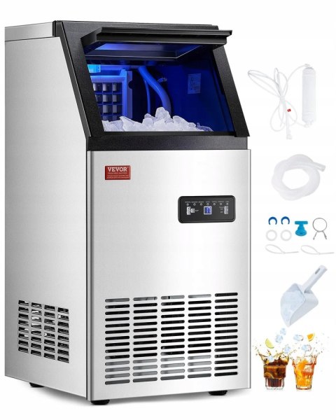 VEVOR Komercyjna Kostkarka do lodu 38 kg