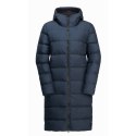 Damski płaszcz puchowy z kapturem Jack Wolfskin FROZEN PALACE COAT S
