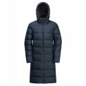 Damski płaszcz puchowy z kapturem Jack Wolfskin FROZEN PALACE COAT S