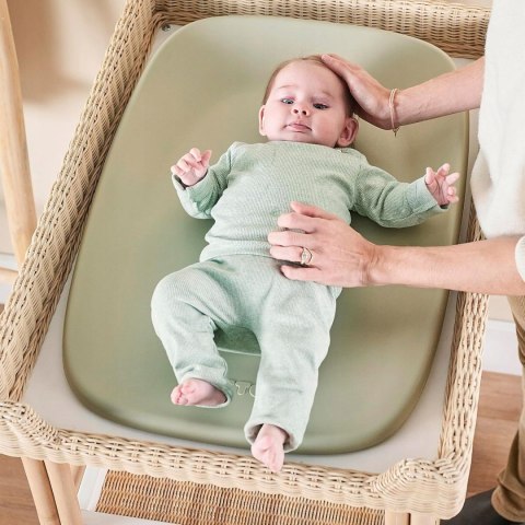 Mata Silikonowa do przewijania Nattou Softy 50x70 cm zielony