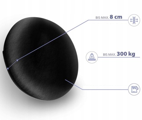 Poduszka Fitness na Siedzenie Sensomotoryczna 33cm czarna