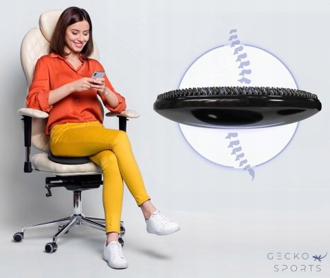 Poduszka Fitness na Siedzenie Sensomotoryczna 33cm czarna