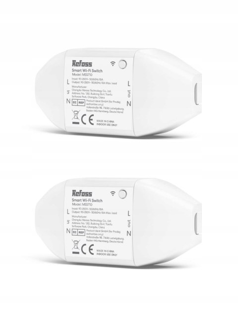 Refoss WLAN Schalter inteligentny przełącznik Alexa, Google Home, DIY 2szt