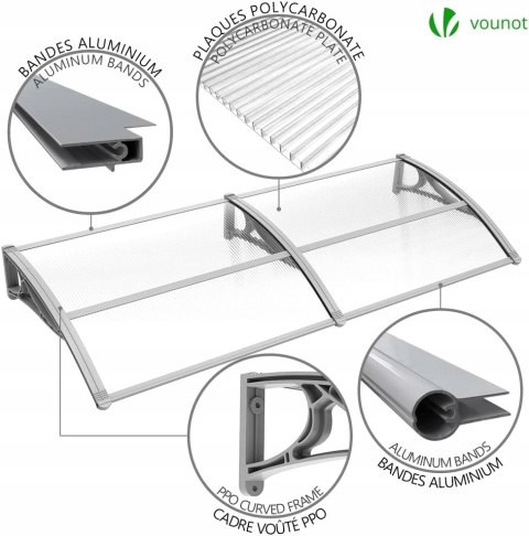 Daszek nad drzwi Vounot 80 cm x 200 cm