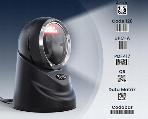 Przewodowy czytnik kodów Tera Pro 2D QR