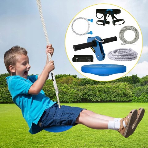 VEVOR Zestaw Tyrolki Zipline 24,4 m